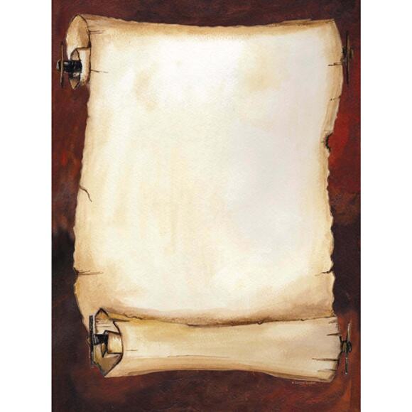 Gartner Studios Burgandy Scroll Stationery Paper 100ct Item 70463 - Picture 1 of 6